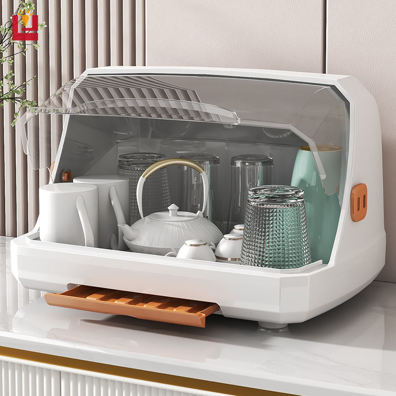 YONUO  cup hộp lưu trữ Kệ nhựa chống bụi cốc thủy tinh tách trà khay Tabletop cốc nước hộp lưu trữ ngăn để cốc cống
