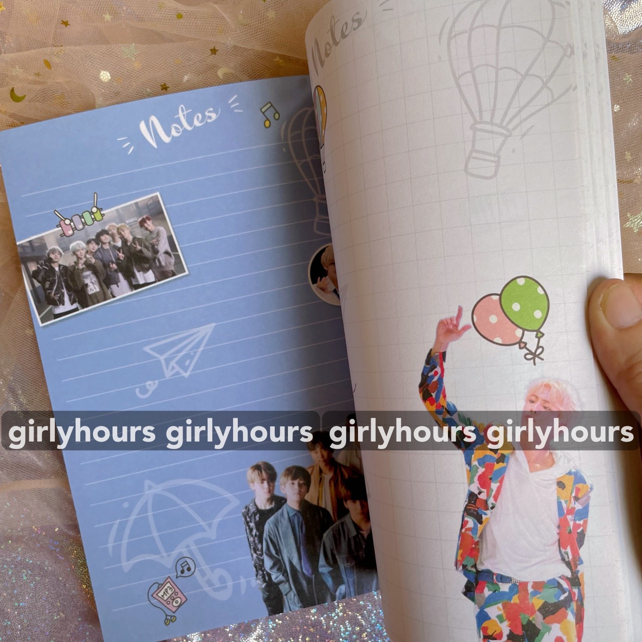 [HCM]Sổ tay Notebook BTS giấy in màu từng trang