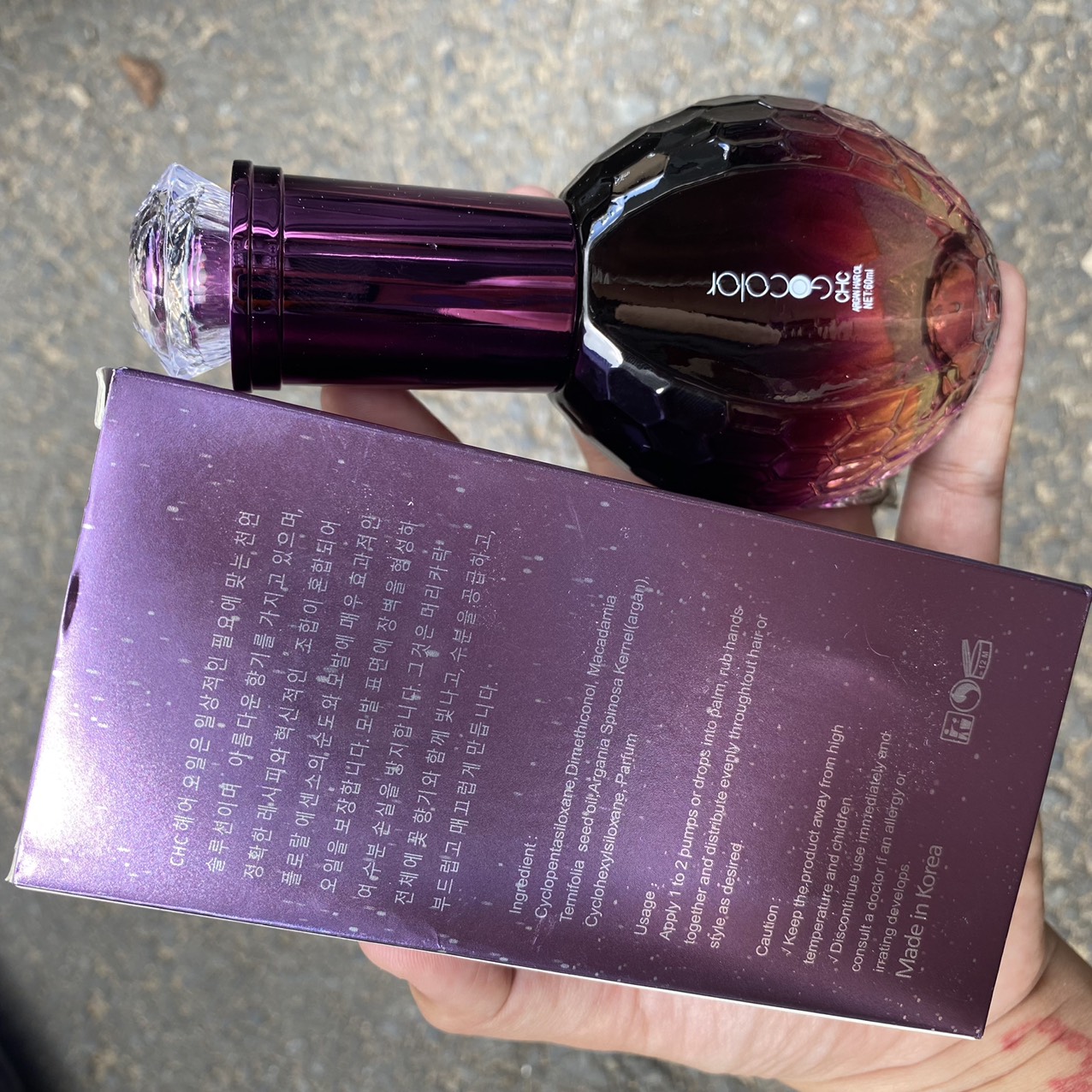 Tinh dầu dưỡng tóc CHC GOCOLOR Argan Hair Oil 60ml ( Korea )