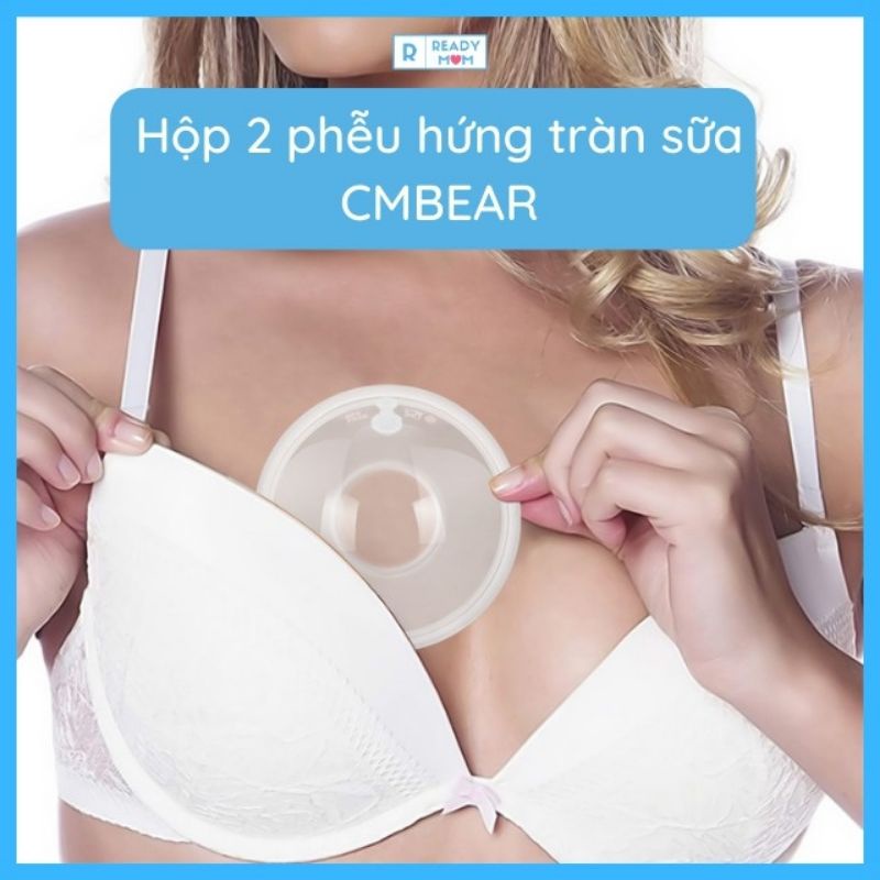 Hộp 2 Phễu Hứng Sữa Chống Tràn Cao Cấp CMBEAR