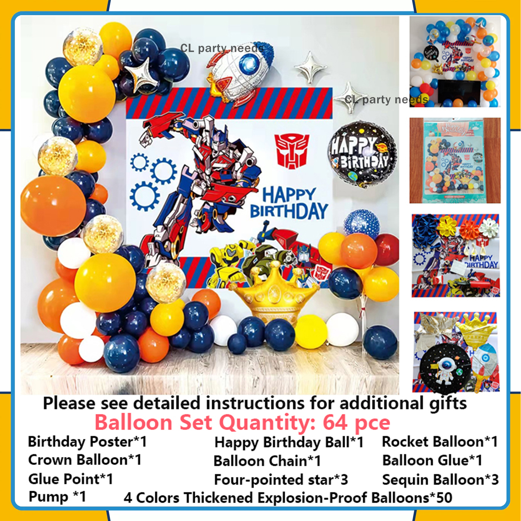 Balloon decoration kit #1 – Utsav Birthday Showroom