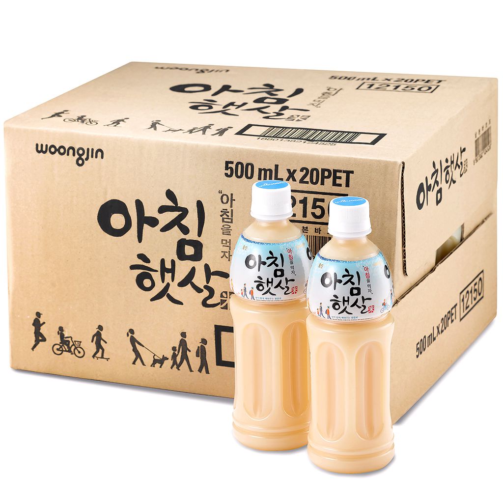Thùng 20 chai nước gạo wongjin hàn quốc 500ml x 20 chai