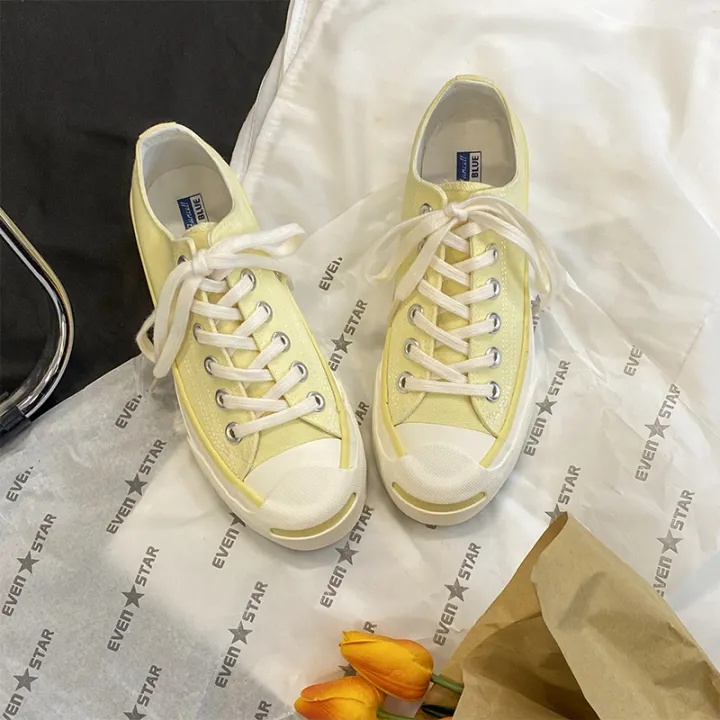 canvas shoes yellow