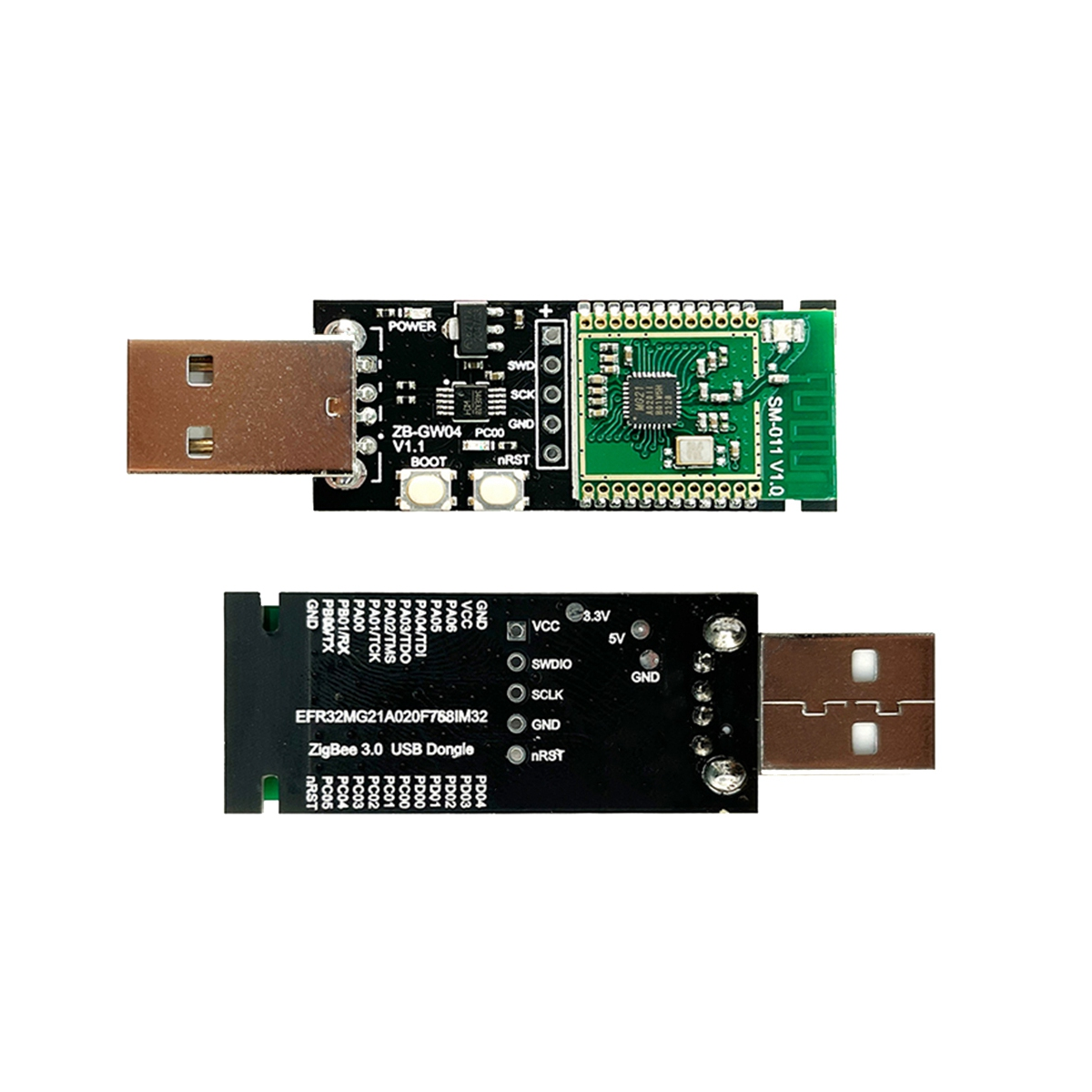 1 PCS ZigBee 3.0 Labs Mini EFR32MG21 Open Source Hub Gateway USB Dongle Chip Module Silicon Universal ZHA NCP Home Assistant