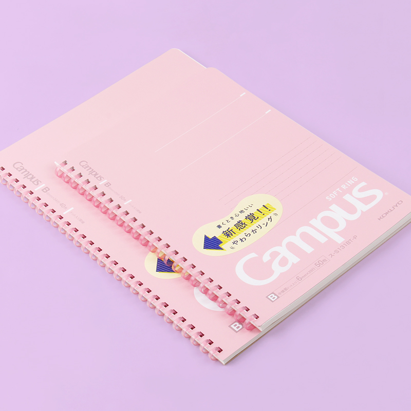 【GlowBound】1pc Japan KOKUYO Soft Ring Notebook Limited New Candy Color B5 40 Pages A5 50 Pages Coil Notebook Workbook Japanese Stationery. 