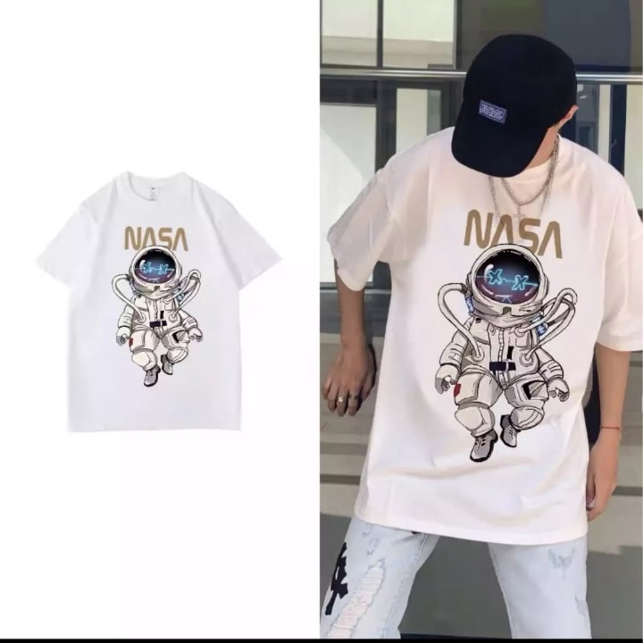 Áo thun unisex nam nữ form rộng tay lỡ phi hành gia nasa phong cách uizzang áo phông store thời trang hàn quốc đẹp chất vải dày dặn thoáng mát kiểu dáng năng động trẻ trung