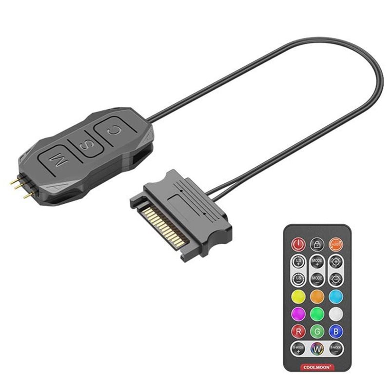 ARGB Controller to RGB Remote Mini Controller HUB Adapter RGB Remote ...