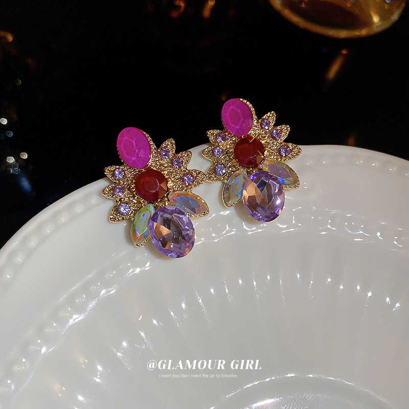 Women crystal rhinestone earrings
