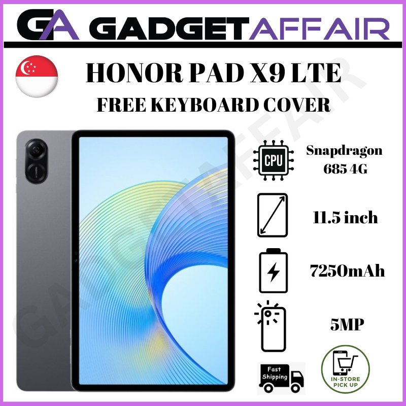 Honor Pad X9 128GB LTE *Free Keyboard Cover + Supercharge Power Adaptor