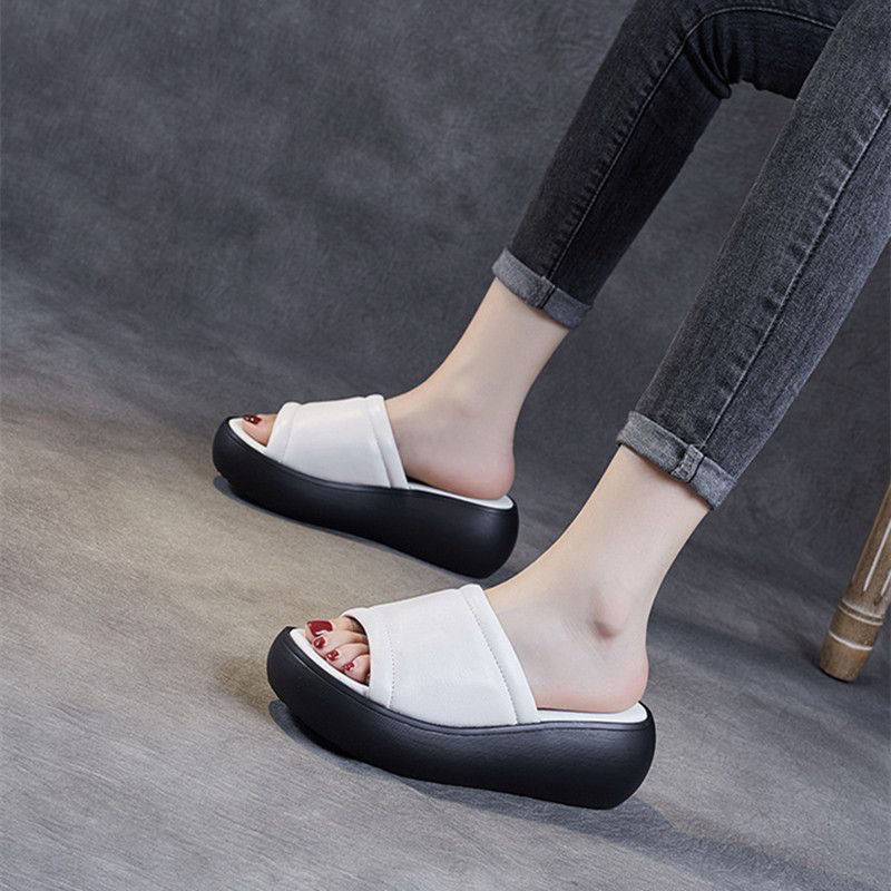 Blonshe wedge sandals for women 2023 wedge slippers for women platform sandals heels for women flip flops ins new on 072415