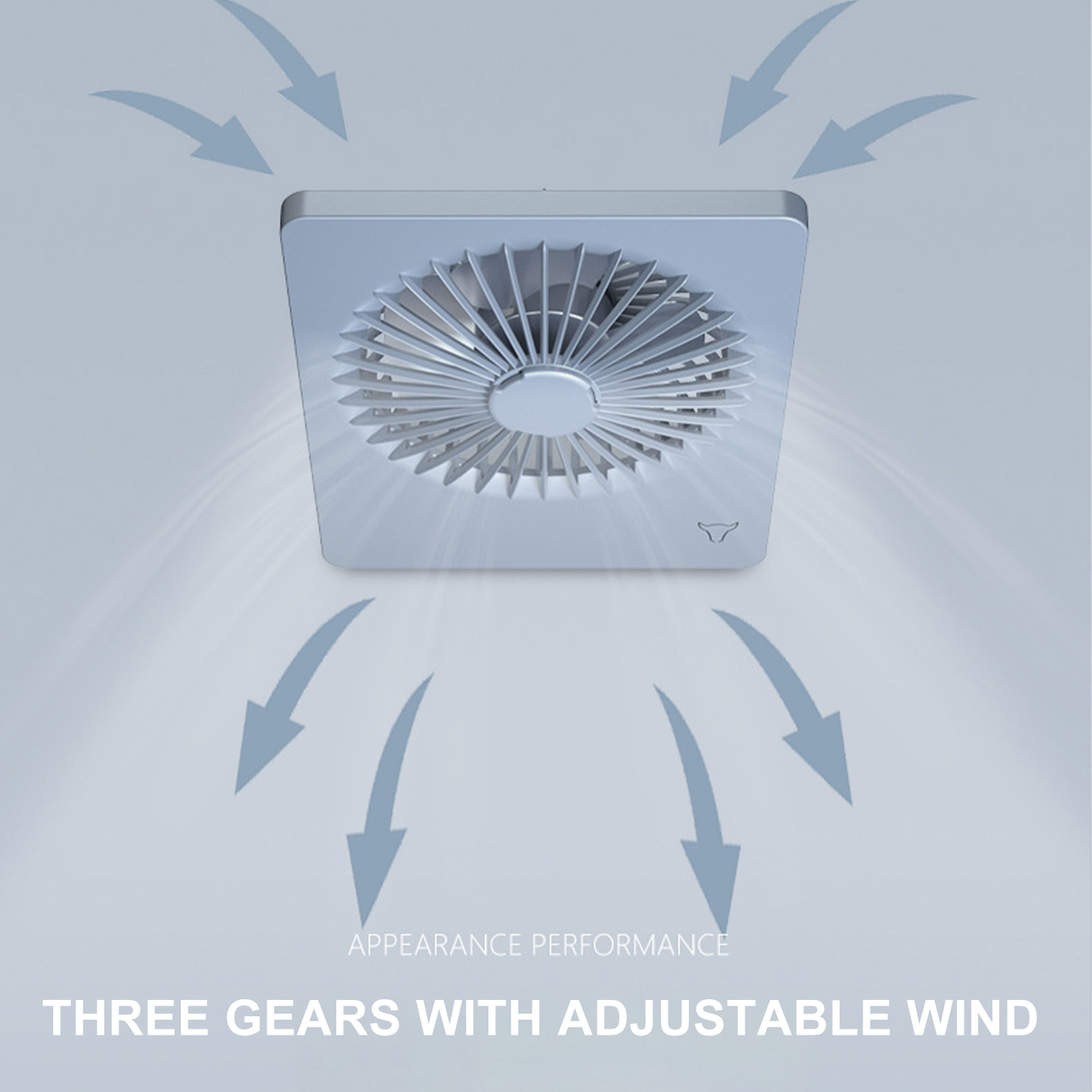 [Fancytoy] Mini Office Desktop Fan USB Rechargeable Summer Convenient Silent Desktop Fan