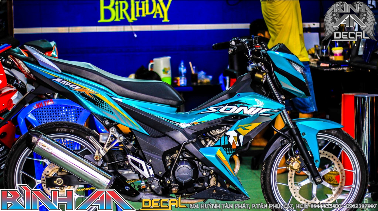 Tem rời sonic 150 - xanh lục bảo