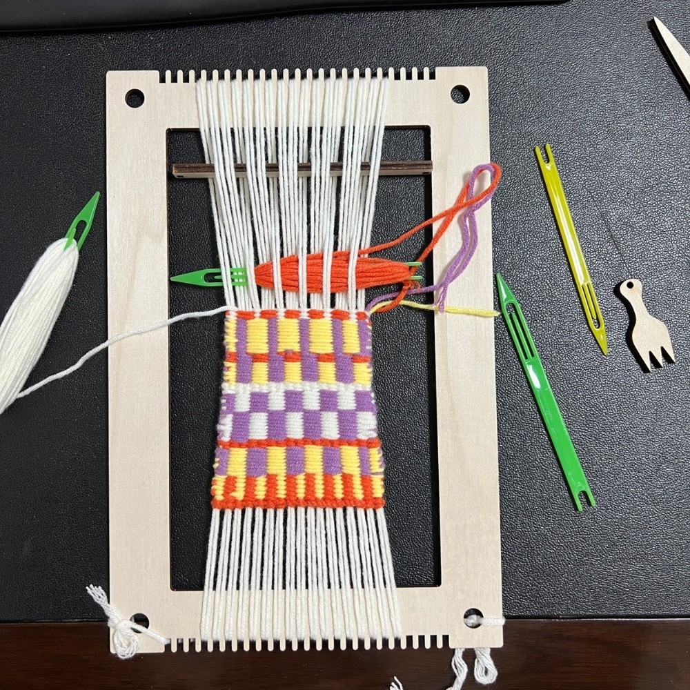 Loom Machine Simple Starter Kit Wooden Mini Loom Machine Small Frame DIY Handcrafts Hand ...