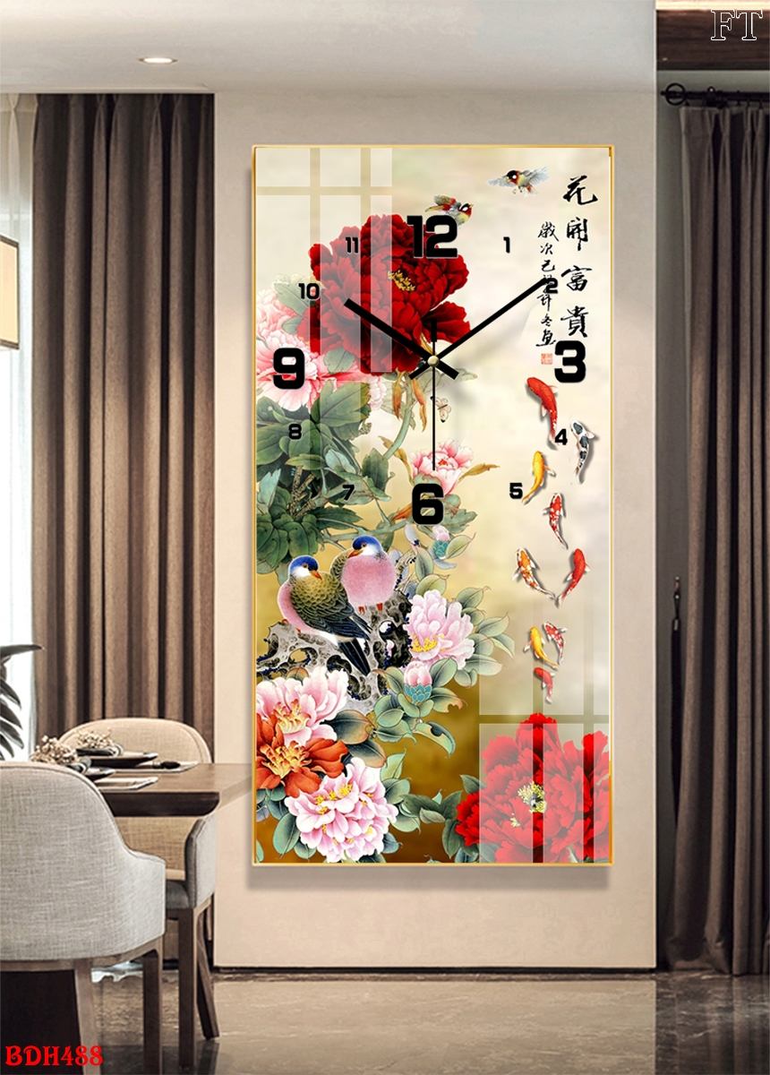 Tranh đồng hồ treo tường