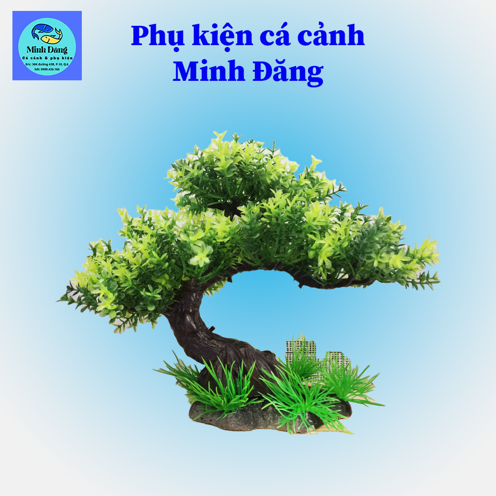 Bonsai nhựa thủy sinh, đồ trang trí bể cá