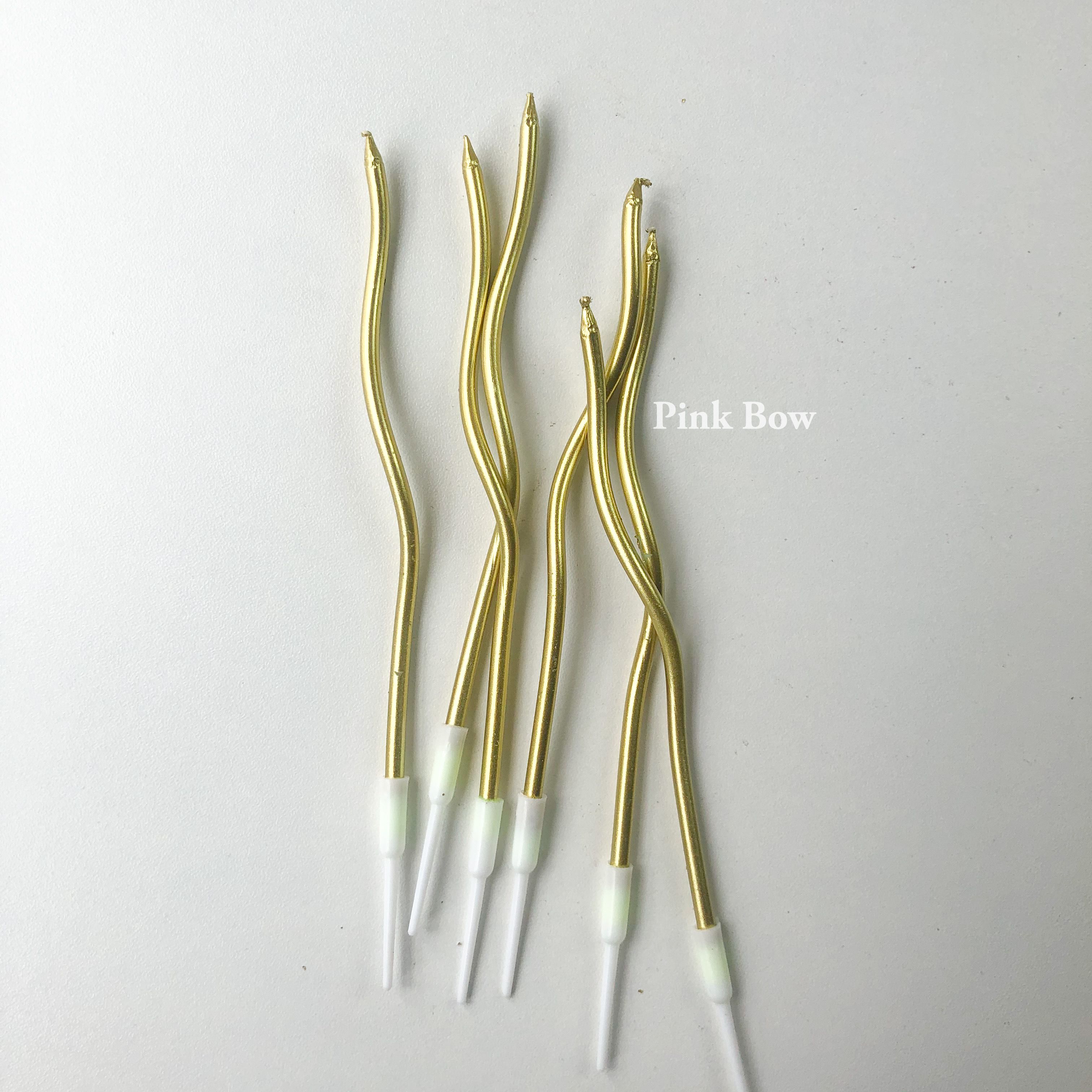 Nến sinh nhật xoắn đủ màu Pastel set 6c