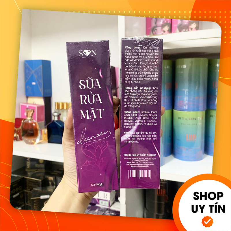 [Chính Hãng] Sữa Rửa Mặt Cleanser SON Cosmetic Sữa Rửa Mặt Son Cotien Phiên Bản Mới