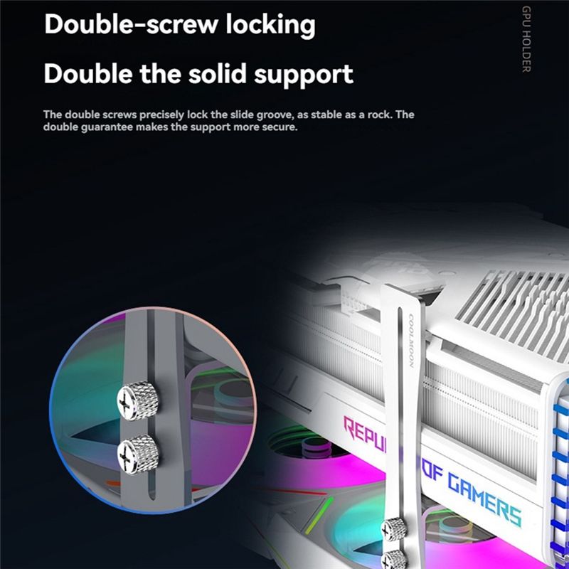 COOLMOON%20Adjustable%20Aluminum%20GPU%20Brace%20Bracket%20Universal%20Graphics%20Card%20Holder%20for%20Vertical%20Mounting%20in%20PC%20Case%20-%20Image%202