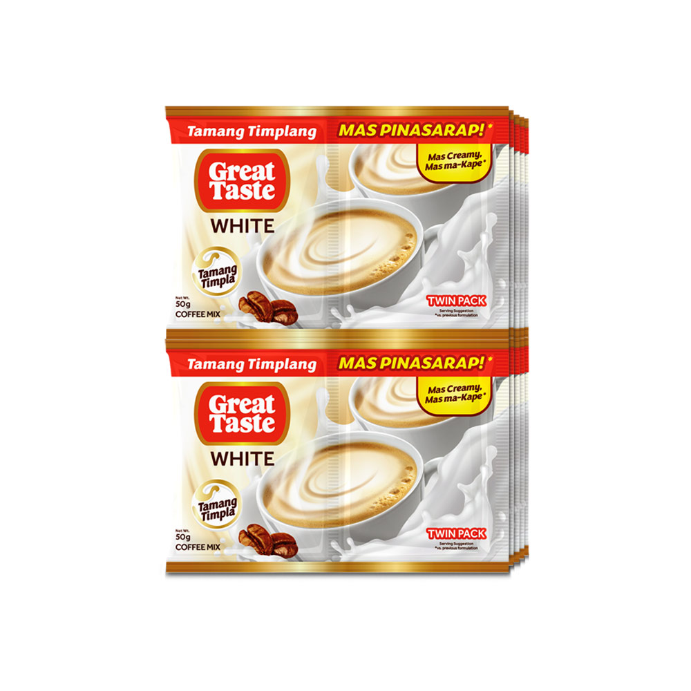 3 x Great Taste White 3-in-1 Twin Pack (50g x 10) 50G Sachet