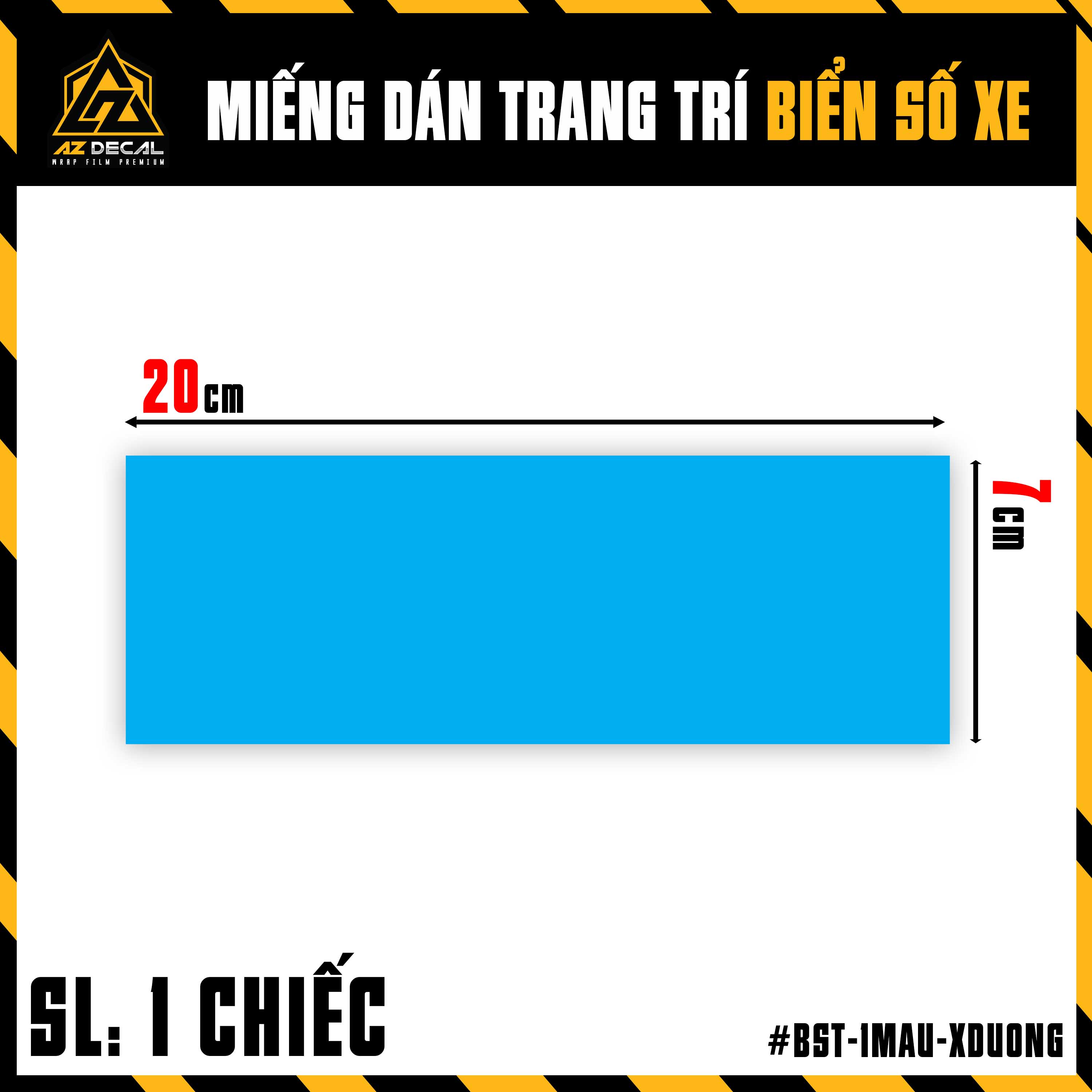 Tem Dán Biển Số Xe Máy, Ô Tô, Xe Điện 1 Màu | Decal Trong Suốt Chống Thấm Nước Màu Hồng, Đỏ, Vàng, Titan, Xanh,..