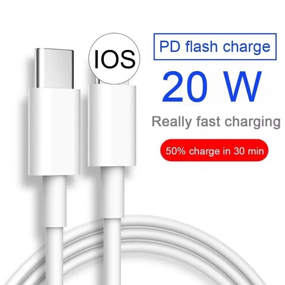 Fast Charging 20W USB-C Type-C Cable Cord Charger for iPhone 1M 2M Fast charging Cable [cchoice]
