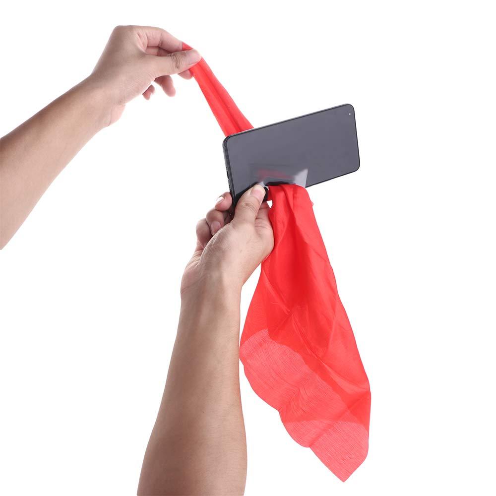 TESDFD Magicians Party Prop Easy To Do Interactive Magic Props Stage Performance Magic Scarf Prop Magic Through Phone Magic Trick Silk Kerchief Through Phone Silk Magic Tricks Silk