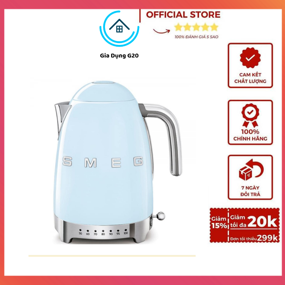 Ấm đun nước siêu tốc smeg klf04