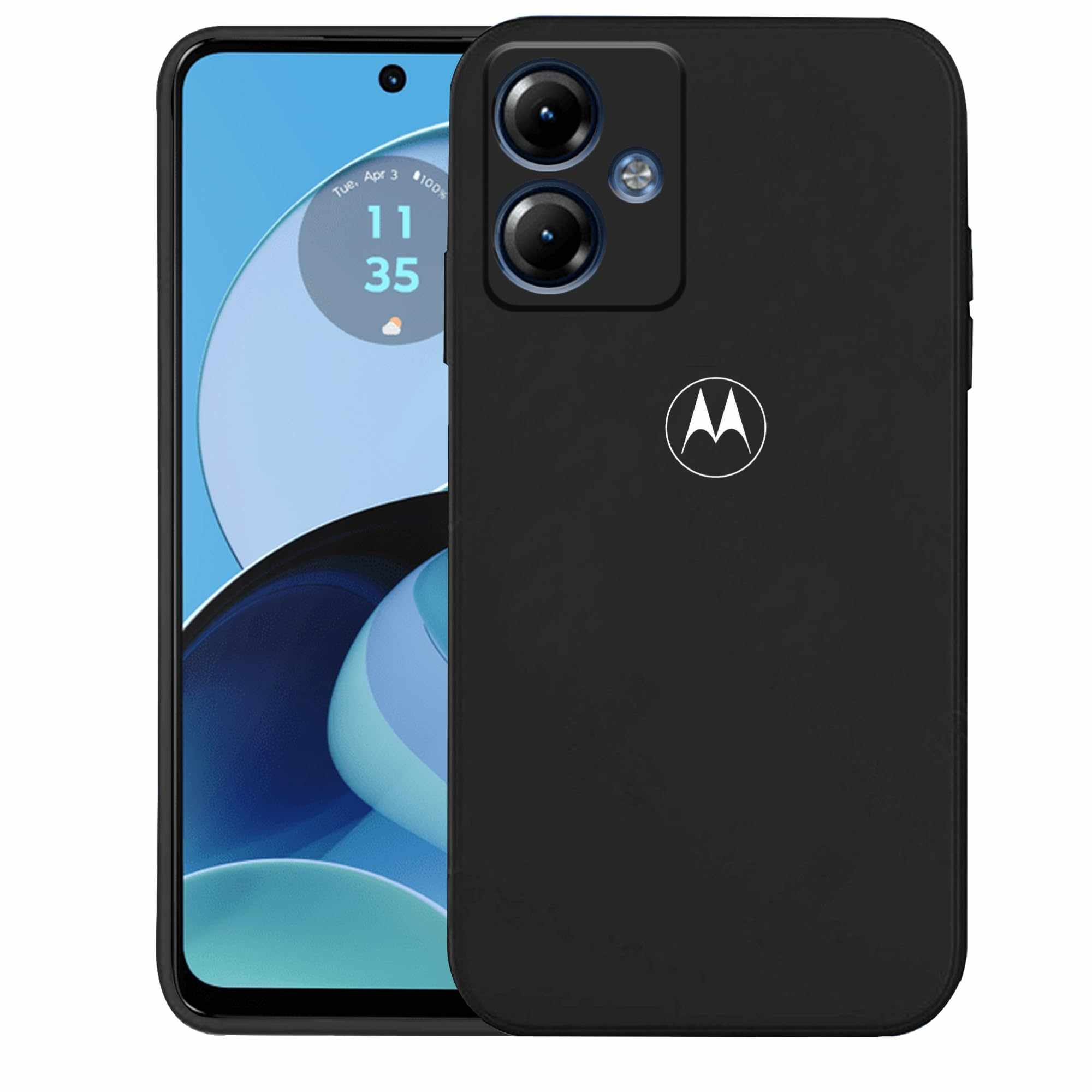 For Motorola Moto G14 Soft Case Smooth Environmentally Friendly Round Edge Camera Bumper Protective Silicone Back Cover Phone Cases for Moto G14