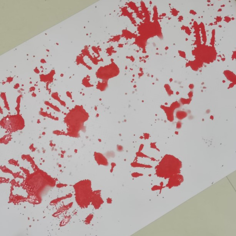 Kittool 🧡Halloween Bloody Bath Mat Discolored Bath Mat Discolored Bath Mat Discolored in Water Bath Mat Foot Mat Bloody Bath Mat Water Absorbing Mat