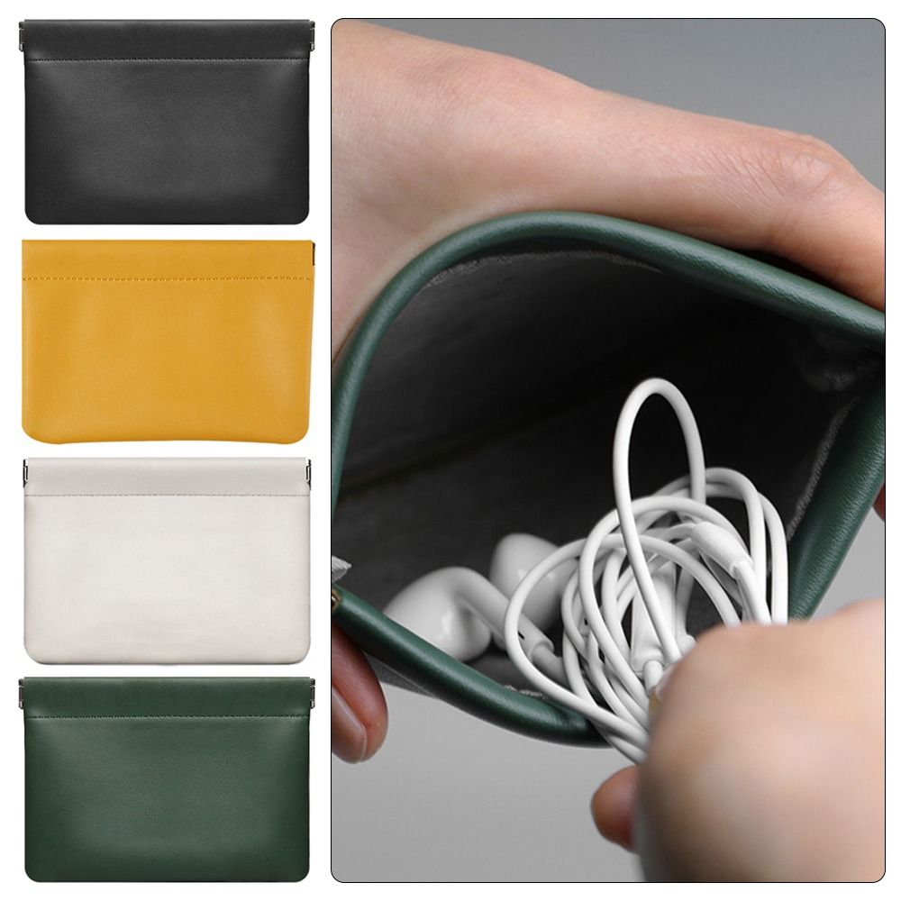 Mini power charger papers cell phone bag organizer data cable earphone protective case