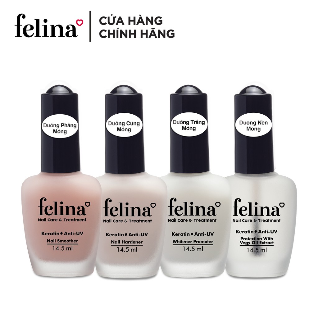 Sơn Dưỡng Cứng Móng, Nền Móng, Trắng Móng, Phẳng Móng FELINA 14.5ml