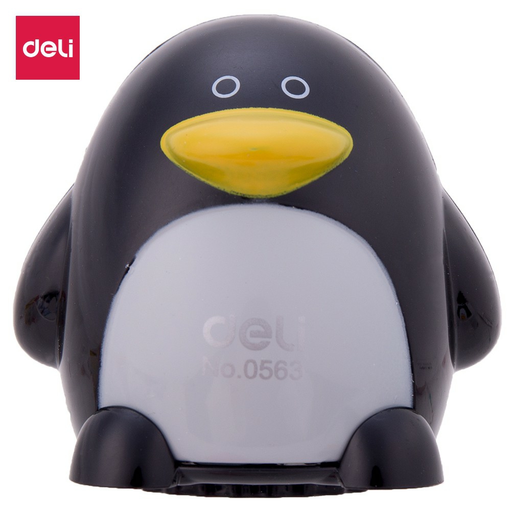 Chuốt Gọt Bút Chì Chim Cánh Cụt dễ thương DELI 0563 có 2 lỗ chuốt - ByLy Store