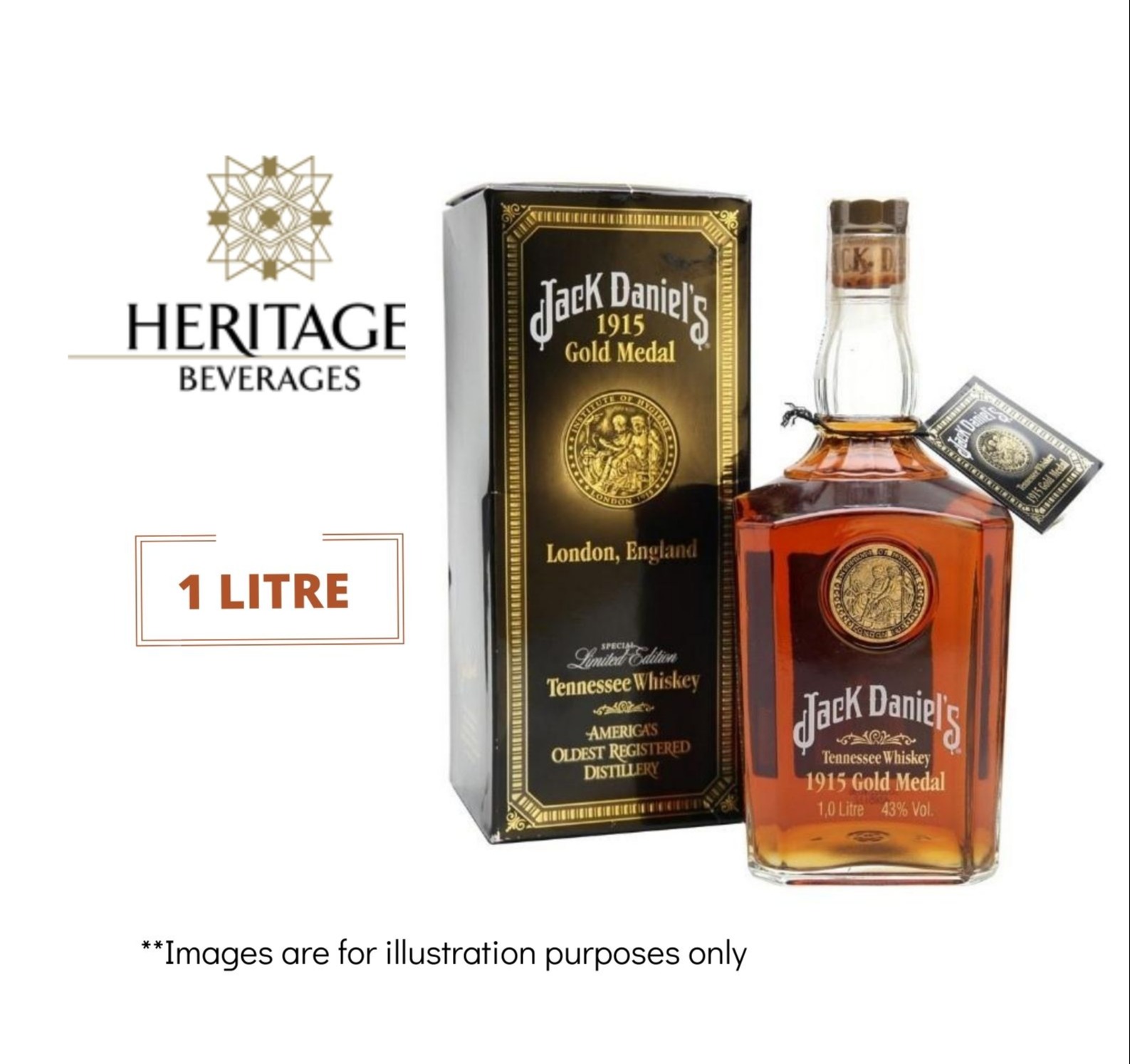 Jack Daniel 1915 Gold Medal 1 Litre | Lazada Singapore