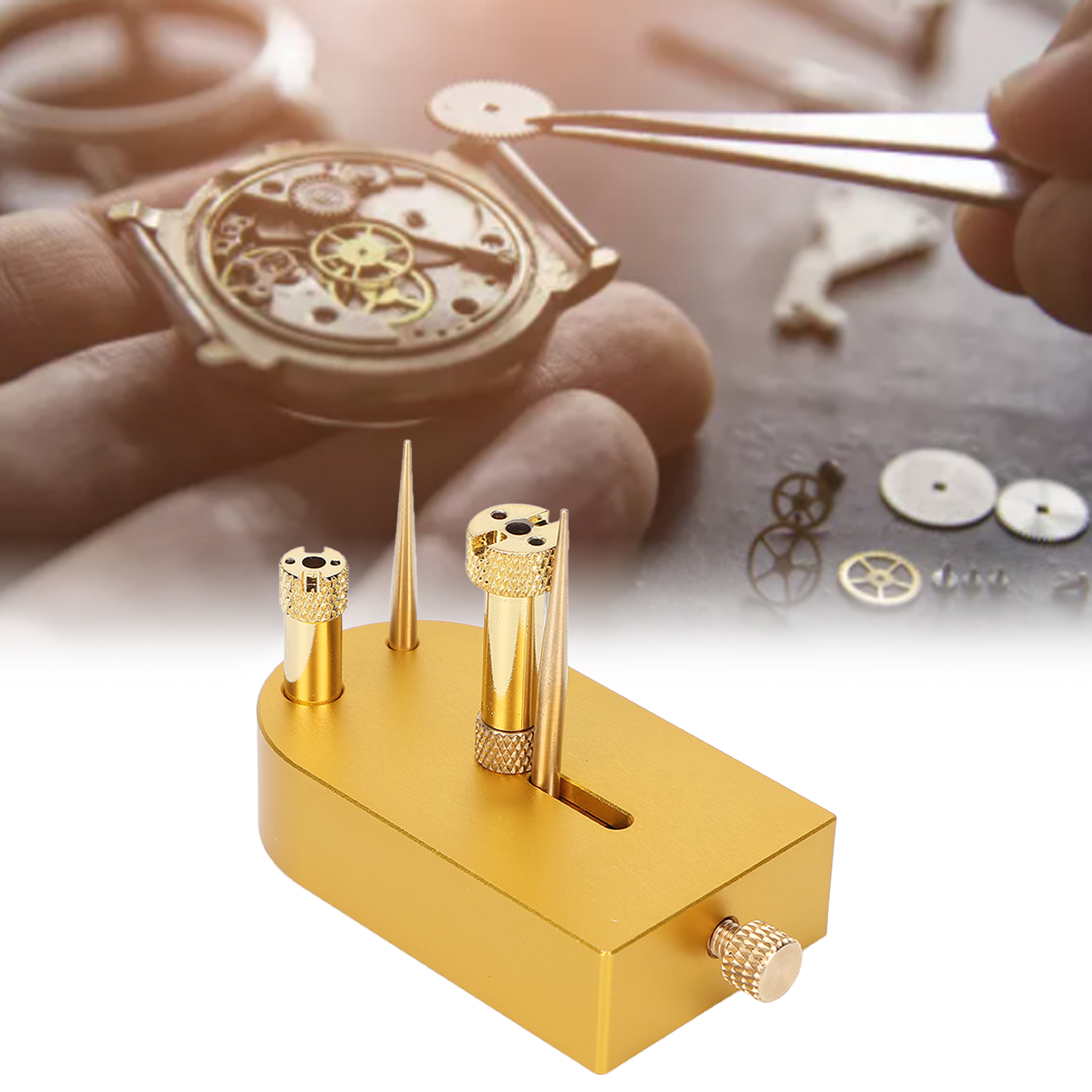 Bộ phận giữ cân bằng đồng hồ bằng hợp kim giữ cân bằng đồng hồ hoàn chỉnh với đế lò xo cân bằng dành cho gia đình cho cửa hàng đồng hồ