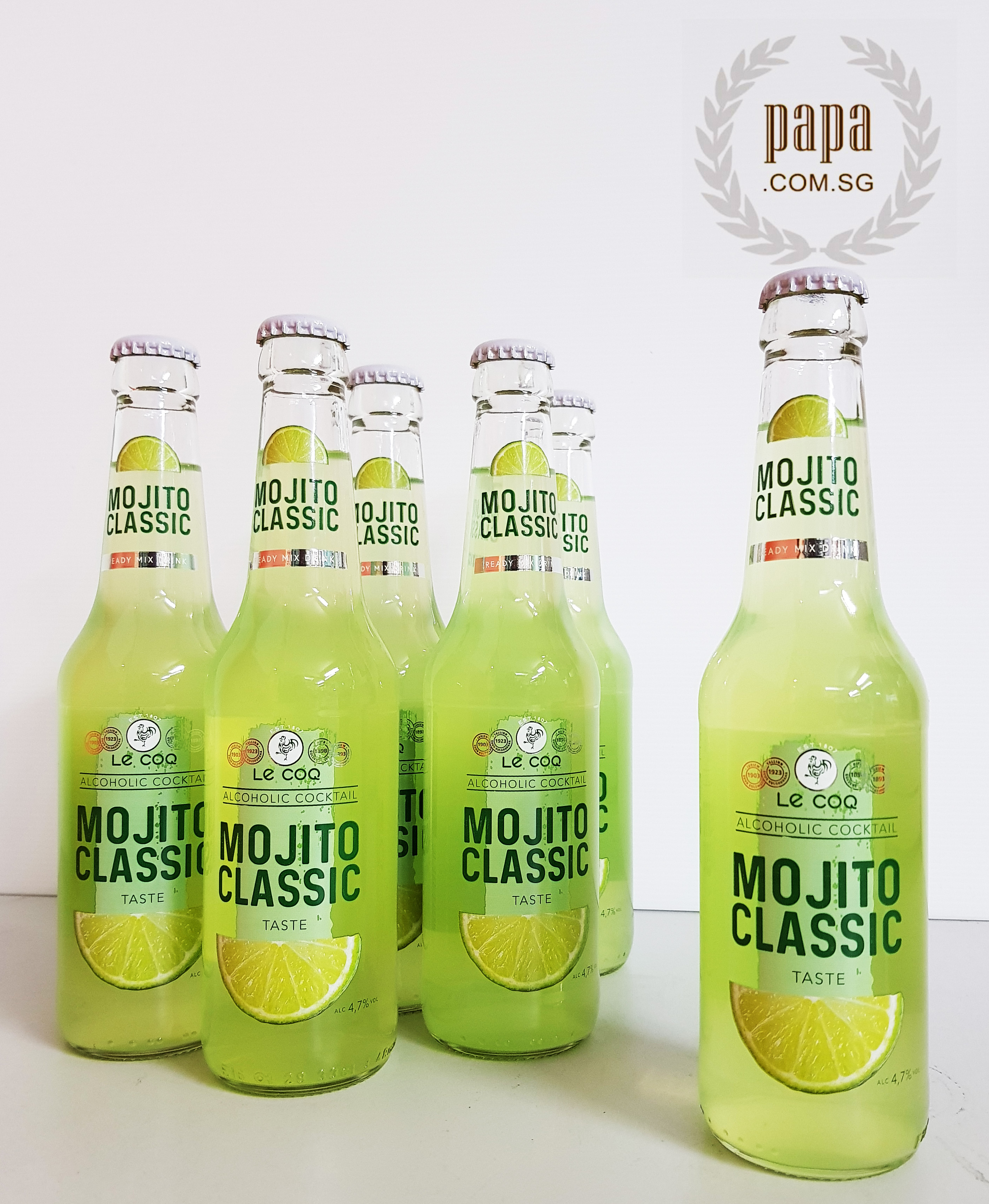 Le Coq Cocktails RTD Mojito Nordic 4.7 abv 6 x 330ml Bottle BBD Aug 2024 Lazada Singapore