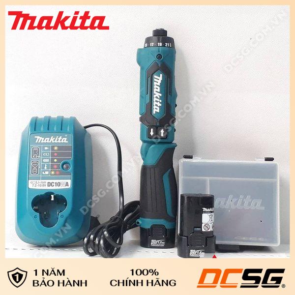 Máy khoan vặn vít 5.0/6.0mm dùng pin 7.2v makita df012dse
