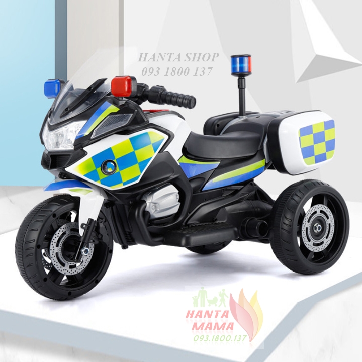 Xe Moto Điện Cảnh Sát, Xe Máy Cảnh Sát Cho Bé