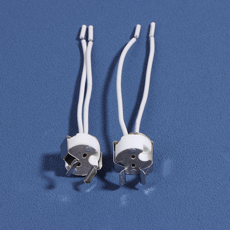 3Pcs MR16 GU5.3 G5.3 Socket MR16 Socket Lamp Holder With Bracket LED Halogen Gu5.3 Light Socket White 10cm Silicone CableMAILANG. 