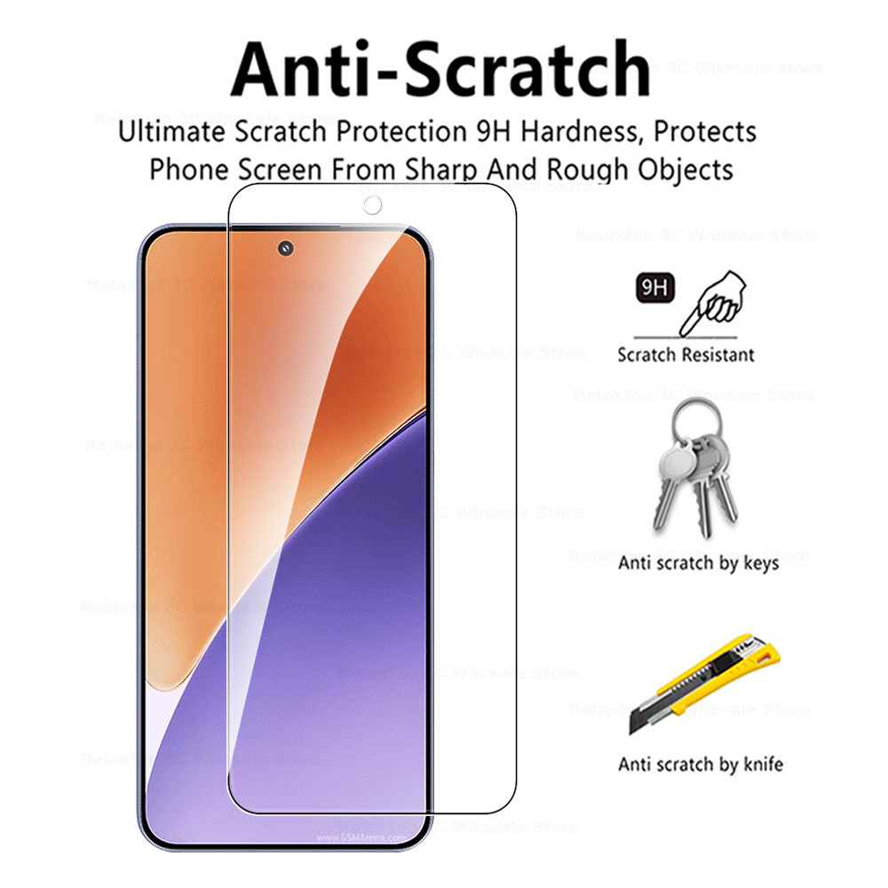 For Xiaomi 15 3PCS Full Coverage Tempered Film for 6.36 inches xiaomi 15 MI 15 Tempered Glass Screen Protector Scratch Resistant Not unlocked. 