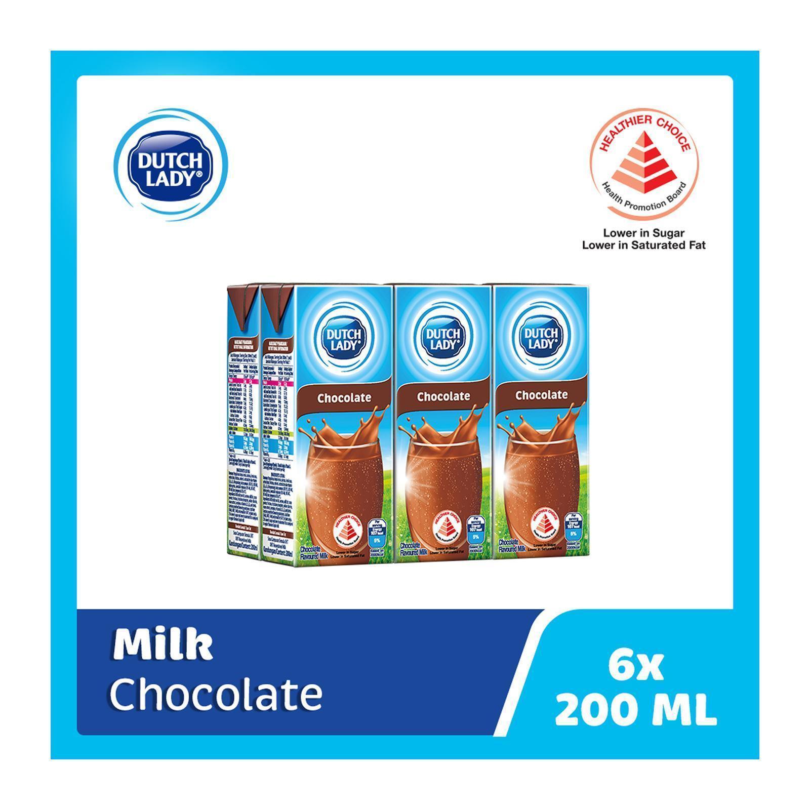 Dutch Lady UHT Chocolate Milk 6 x 200ML | Lazada Singapore
