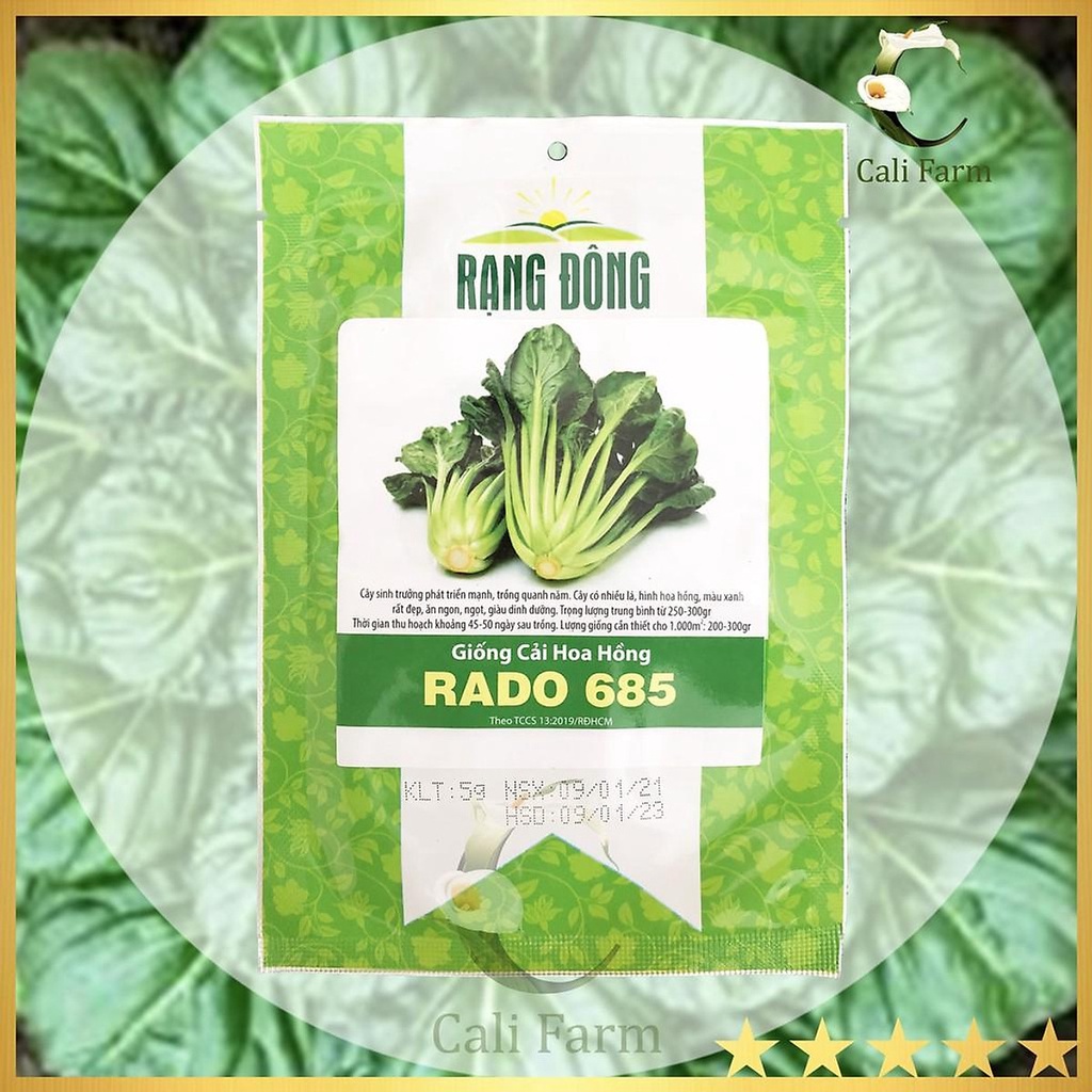 Hạt Giống Cải Hoa Hồng Rado 685 5gr