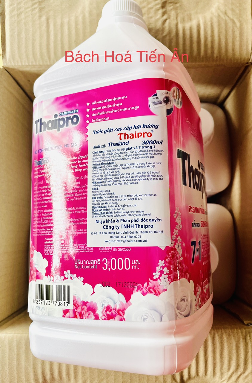 Nước giặt xả 7 trong 1 Thaipro 3000ml