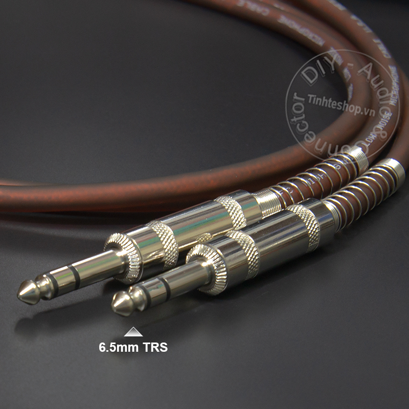 Dây 6.5mm balanced ra AV 1 cặp DIY 0.5M đến 5M - Cáp 6ly TRS sang hoa sen