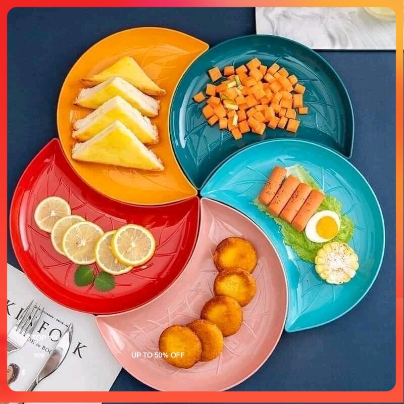 Set 5 Đĩa mặt trăng size Lớn hoạ tiết đẹp