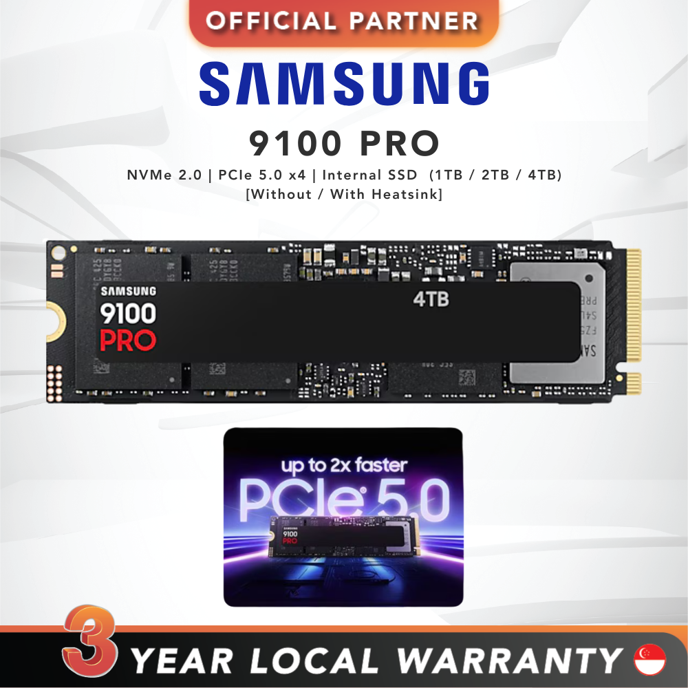FAST SHIP] Samsung 9100 PRO | NVMe 2.0 | PCIe 5.0 x4 Internal SSD