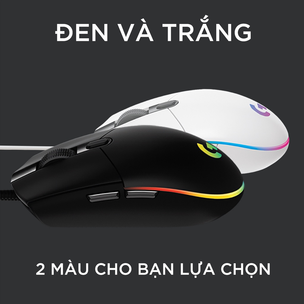 Chuột Logitech G102 G203 Lightsync RGB Black