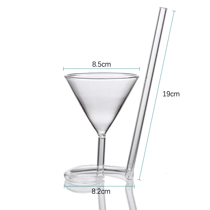 【Tech-savvy】 Spiral Revolving Martini Creative Long Tail Straw for Bar Party Supply Barware.