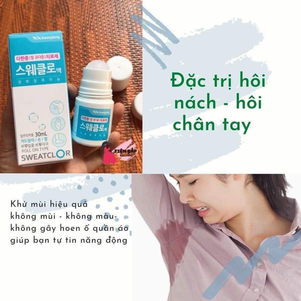 [Hoàn Tiền 8%]Lăn Khử Mùi Hàn Quốc Kwangdong Sweatclor