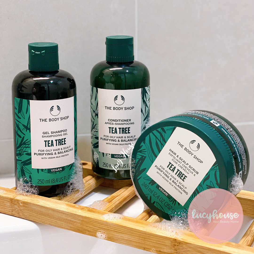 Tẩy da chết da đầu tea tree The Body Shop