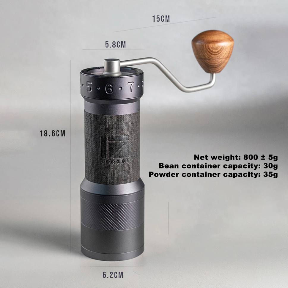 Cối xay cà phê 1Z K-Plus Pro Dark -Màu đen